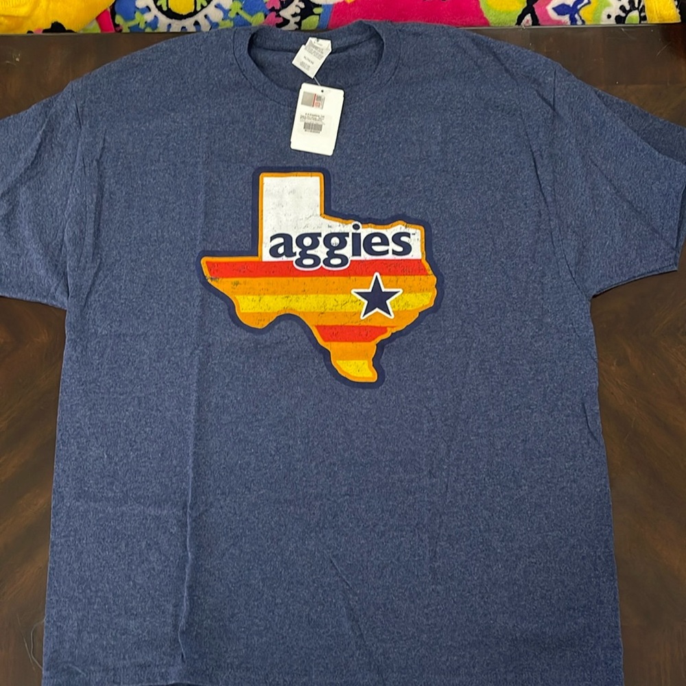 Texas A&M Aggie Tequila Sunrise Texas Shirt XL